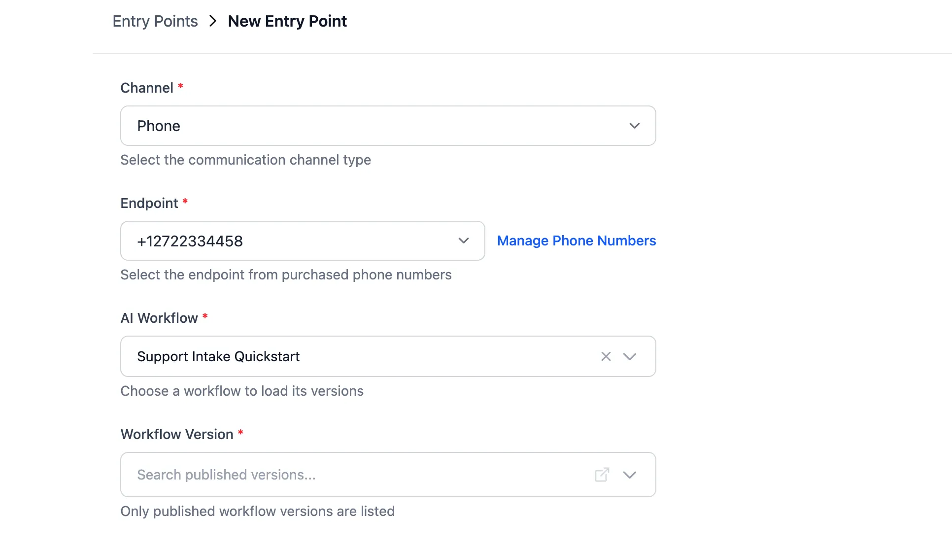 Phone Number Management in the Octo app